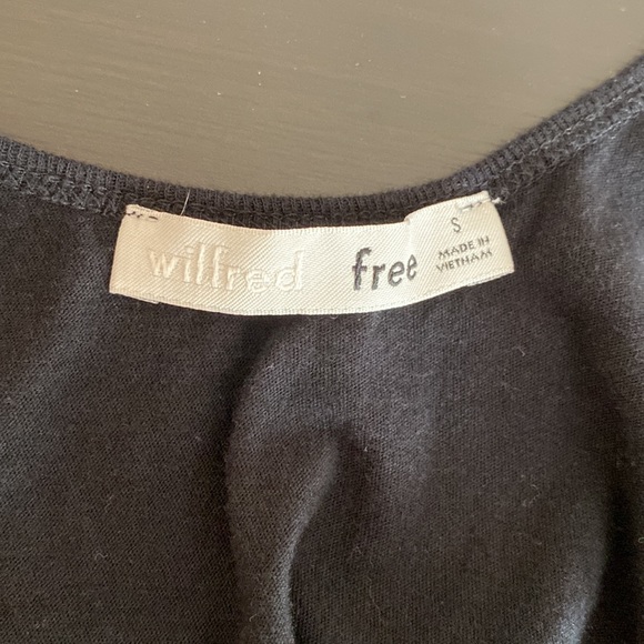 [S] Aritzia Wilfred Free Cropped Tank Top | Black - Picture 3 of 4